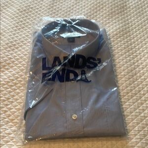 Lands' End Men's Blue Shirt